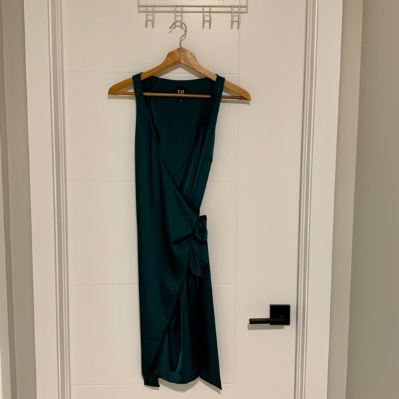 GAP Satin Wrap Mini Dress - Picture 3 of 3